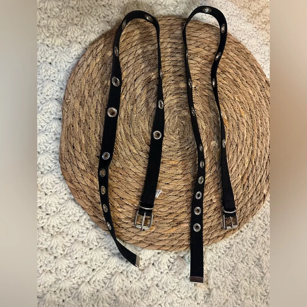 Black Belt with Silver Buckle